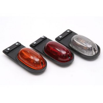 Фонарь габаритный под лампочку (белый, красный) 081