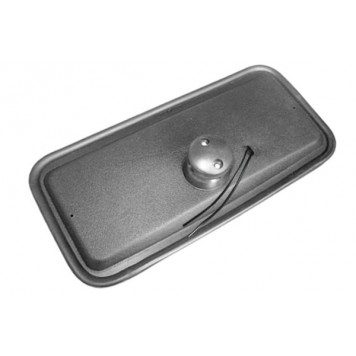 Зеркало 375х183мм (MAN, VOLVO, IVECO, universal) с обогревом 24V 