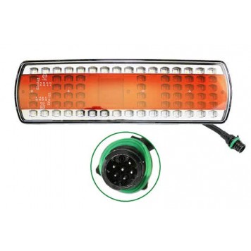 Фонарь задний LED левый с кабелем и AMP разъемом КамАЗ 5490, МАЗ