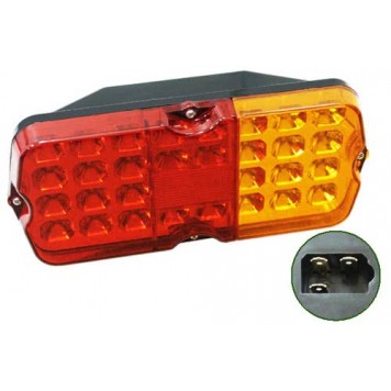 Фонарь задний LED 12V л, п с разъемом УАЗ 