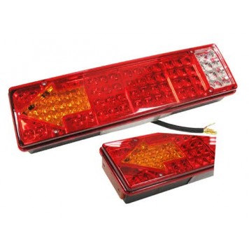 Фонарь задний LED лев. с кабелем 0030 с указ. поворота "стрелка" 