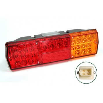 Фонарь задний LED с разъемом КаМаз левый