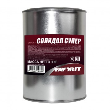 Смазка солидол Супер Favorit смазка (РБ) 9кг 