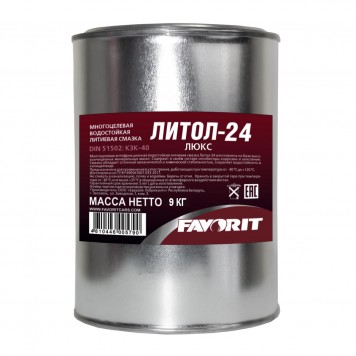 Литол -24 Favorit ЛЮКС 9кг 