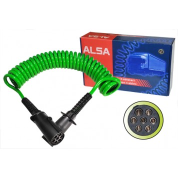 Кабель электрический L=5,5м (разъем пластик S-type, 6x1 мм2 +1x1,5 мм2) 