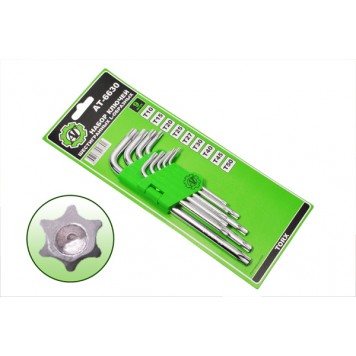 Набор шестигранных TORX ключей 9 пр. длинных  