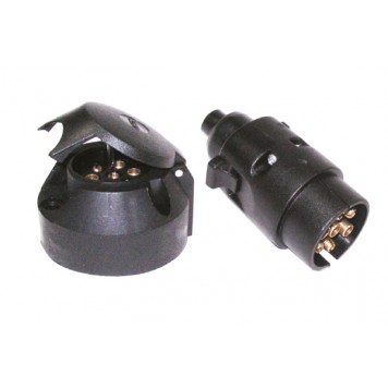 Разъем электрический 12V (комплект, N-type, пластик) 