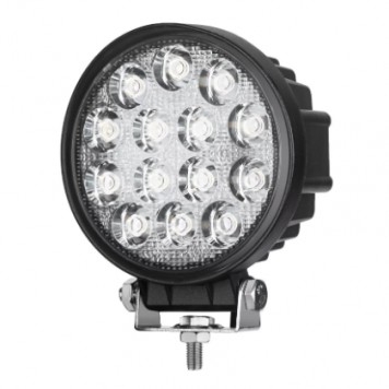 Фара светодиодная дополнительная  круглая, расс. свет, 27W 14 LED 