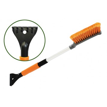 Щетка для снега телескопическая со скребком (L=48-64см) 