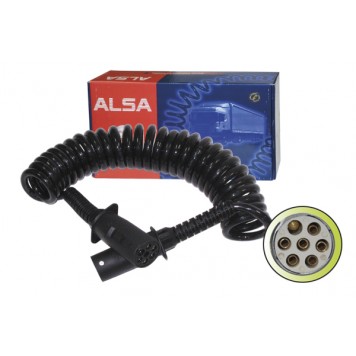 Кабель электрический L=4,5м (разъем пластик S-type, 6x1 мм2 +1x1,5 мм2) 