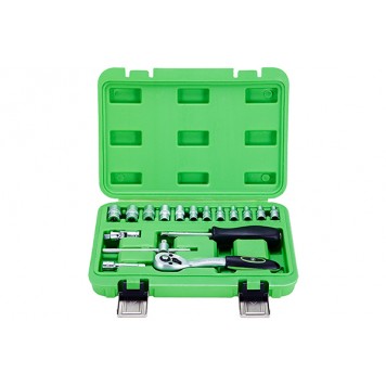 Набор инструмента "АТ" 1/4", 17 предметов (кейс пластик) 