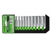 Набор головок шестигранных 1/4" удлиненных (10 предметов) 