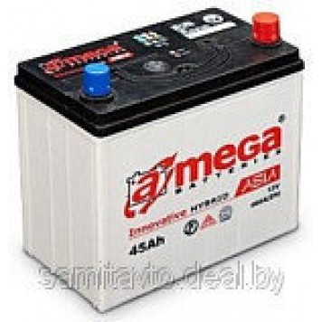Автомобильный аккумулятор A-mega Asia 75 А/ч