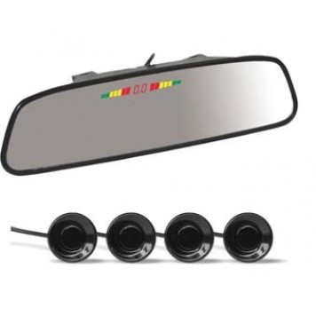 Парктроник AVS PS-164U (4 датчика, Зеркало + LED Дисплей) 