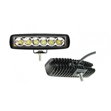 Фара светодиодная противотуманная и рабочего света 10-30V, 18W (160x46мм, 6 LED)