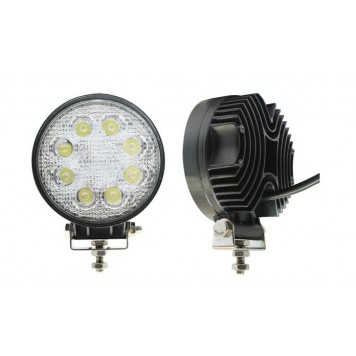 Фара светодиодная противотуманная и рабочего света 10-30V, 24W d 110мм 8 LED