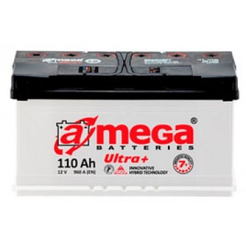 Автомобильный аккумулятор A-mega Ultra плюс 110 А/ч