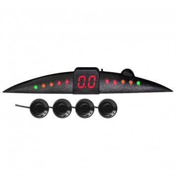 Парктроник PS-144U (4 датчика+ коннекторы, цветной светодиодный дисплей с цифровым табло) 