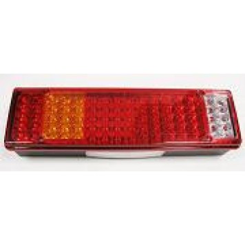 Фонарь задний универсальный диодный, с подсветкой номера и с проводом 