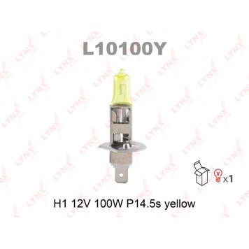 Лампа H1 12V 100W P14.5S YELLOW 