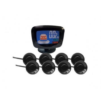 Парктроник PS-528 (8 датчиков, цветной LCD-Дисплей) 