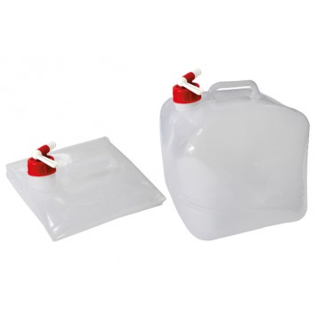 Канистра для воды складная 20л (пластиковая, с краном) 